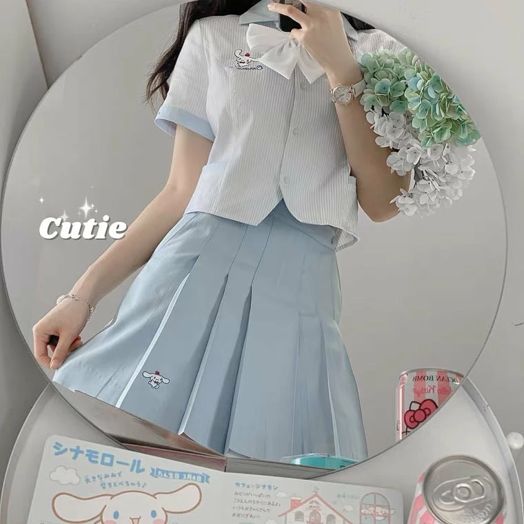 EverythingCuteClub Pre-order Sanrio Collaboration 2021 Summer Super Cute Ulzzang Korean Style Uniform 3 EverythingCuteClub Pre-order Sanrio Collaboration 2021 Summer Super Cute Ulzzang Korean Style Uniform
