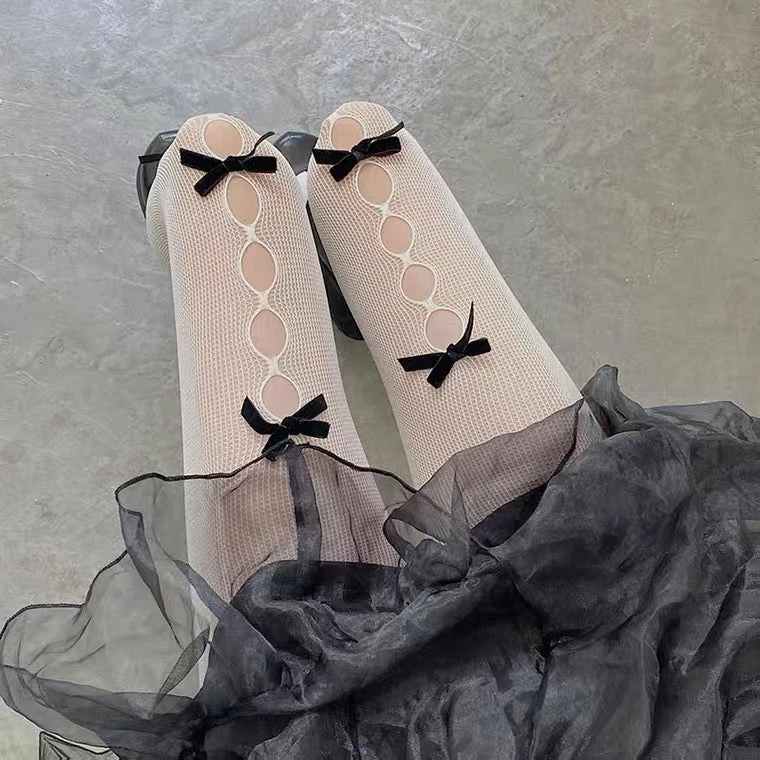 EverythingCuteClub Lingerie + Panties + Sleepwear + Socks White Pantyhose With Black Bowknot Buy 2 Get 1 Free 4 EverythingCuteClub Lingerie + Panties + Sleepwear + Socks White Pantyhose With Black Bowknot Buy 2 Get 1 Free