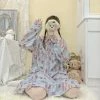 EverythingCuteClub Short Cake Pattern Pyjamas Pajamas Dress/ Pyjamas Set