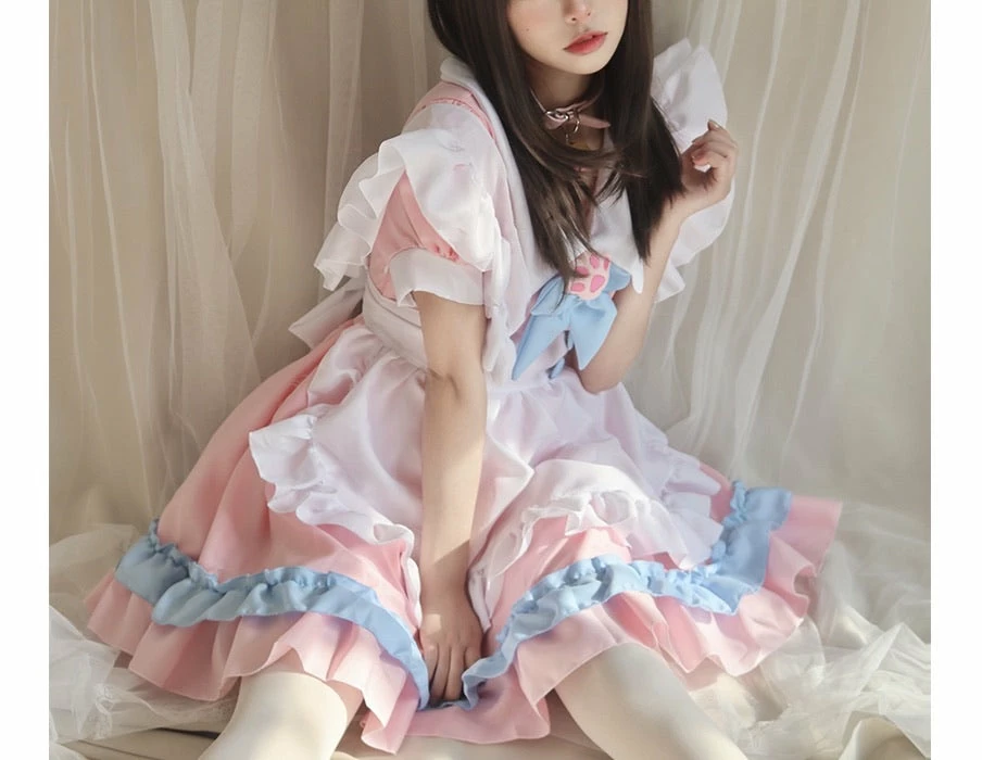 EverythingCuteClub Lingerie + Panties + Sleepwear + Socks Neko Cat Pink Maid Costume Cosplay 4 EverythingCuteClub Lingerie + Panties + Sleepwear + Socks Neko Cat Pink Maid Costume Cosplay