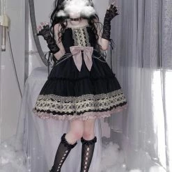EverythingCuteClub Black Berry Lolita Fashion Dress Dress + Rompers