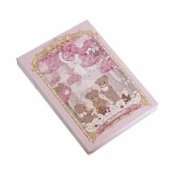 EverythingCuteClub, Fairylady Room Decor Girly Bear Forest Design Document Organizer Binder A4 Size 30 Pages