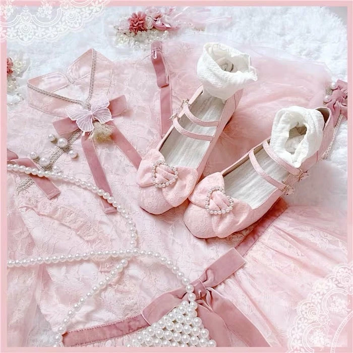 EverythingCuteClub Accessories Love Heart Pearl Heel 7 EverythingCuteClub Accessories Love Heart Pearl Heel