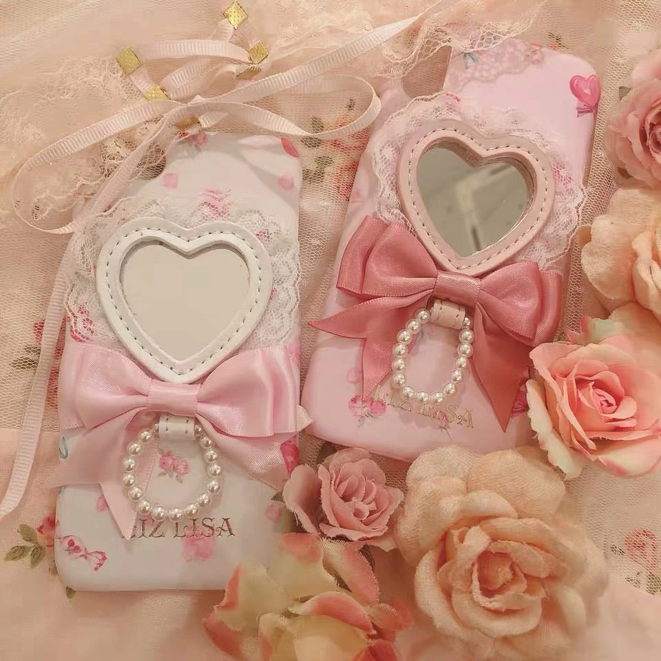 EverythingCuteClub Lizlisa Phone Case Heart Shape Mirror Boknot Phone Cases + Ipad Cases 4 EverythingCuteClub Lizlisa Phone Case Heart Shape Mirror Boknot Phone Cases + Ipad Cases