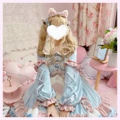 EverythingCuteClub Dress + Rompers Meow Meow Desserts Shop Casual Sweet Winter Lolita Dress
