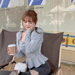 EverythingCuteClub Oxygen Girl Soft Spring Top Blouse