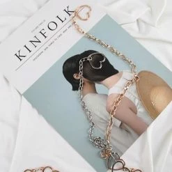 EverythingCuteClub Accessories Love Heart Chain Belt