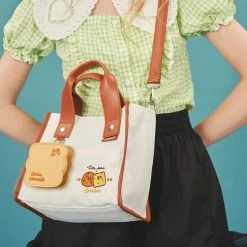 EverythingCuteClub Cookies Canvas Tote Crossbody Bag Accessories