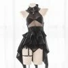 EverythingCuteClub Lingerie + Panties + Sleepwear + Socks Dark Angel Singer Cosplay Swallow-tailed Dress Lingerie