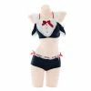 EverythingCuteClub Navy Red Top+bottom Swimsuit Lingerie + Panties + Sleepwear + Socks