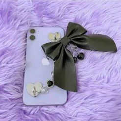 EverythingCuteClub Phone Cases + Ipad Cases Phone Chain Gold/silver Colour Love Heart