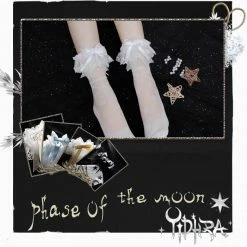 EverythingCuteClub Phase Of The Moon Lolita Socks Lingerie + Panties + Sleepwear + Socks