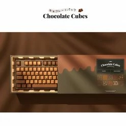 EverythingCuteClub Cherry Chocolate Mechanical Keyboard