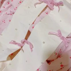 EverythingCuteClub 300D Girly Pink Bowknot Pearl Stocking Socks Lingerie + Panties + Sleepwear + Socks