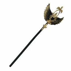 EverythingCuteClub Gothic Black Scepter Handmade Accessories