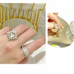 EverythingCuteClub Love Crown Crystal Rhinestone Ring Accessories 11 EverythingCuteClub Love Crown Crystal Rhinestone Ring Accessories