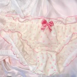EverythingCuteClub Bowknot Pinky Dot Panties Lingerie + Panties + Sleepwear + Socks
