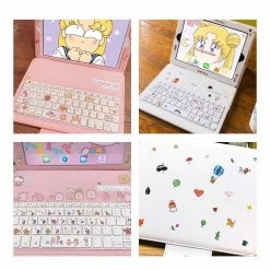 EverythingCuteClub Keyboard+Headphones +Mouses Updated Ipad Bluetooth Keyboard + Ipad Case (white/Pink) 19 EverythingCuteClub Keyboard+Headphones +Mouses Updated Ipad Bluetooth Keyboard + Ipad Case (white/Pink)