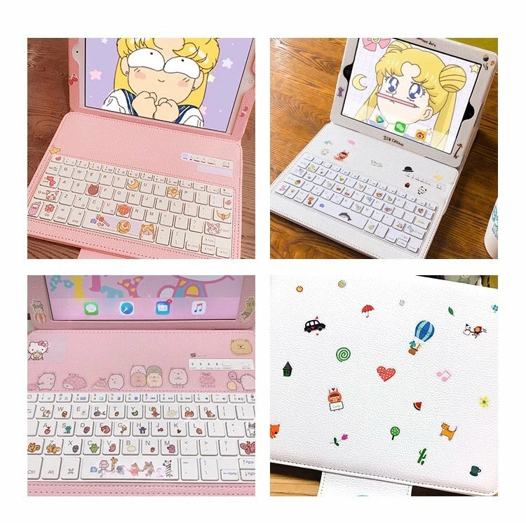 EverythingCuteClub Keyboard+Headphones +Mouses Updated Ipad Bluetooth Keyboard + Ipad Case (white/Pink) 9 EverythingCuteClub Keyboard+Headphones +Mouses Updated Ipad Bluetooth Keyboard + Ipad Case (white/Pink)