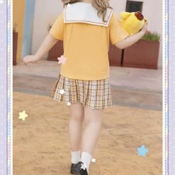 EverythingCuteClub Plus Size More Kawaii Pre-order Sanrio Character T-shirt Navy Collar 10 EverythingCuteClub Plus Size More Kawaii Pre-order Sanrio Character T-shirt Navy Collar