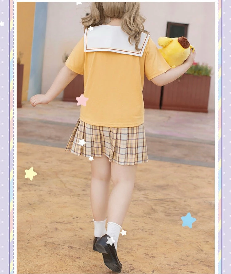 EverythingCuteClub Plus Size More Kawaii Pre-order Sanrio Character T-shirt Navy Collar 6 EverythingCuteClub Plus Size More Kawaii Pre-order Sanrio Character T-shirt Navy Collar