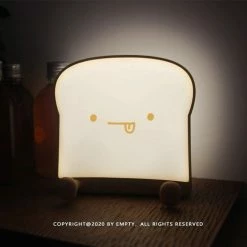 EverythingCuteClub Toast Night Light Lamp And Phone Holder Phone Stand