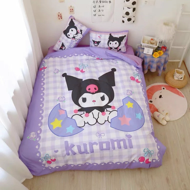 EverythingCuteClub Bed Linen / Bedding Sets Kuromieaster Bed Linen Bedding Set Duvet Cover Bed Sheet Pillow Case 4 EverythingCuteClub Bed Linen / Bedding Sets Kuromieaster Bed Linen Bedding Set Duvet Cover Bed Sheet Pillow Case