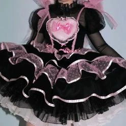 EverythingCuteClub, Creamycuteipie Dress + Rompers Sweet Rabbit Peach Bunny Lolita Dress