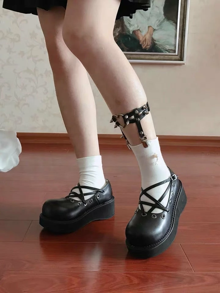 EverythingCuteClub Love Heart Pentagram Shoes Accessories 5 EverythingCuteClub Love Heart Pentagram Shoes Accessories