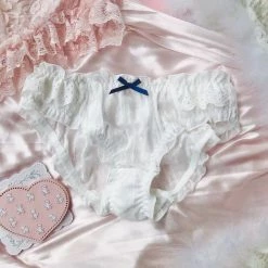 EverythingCuteClub Lingerie + Panties + Sleepwear + Socks Summer Night Tea Girly Panties Underwear