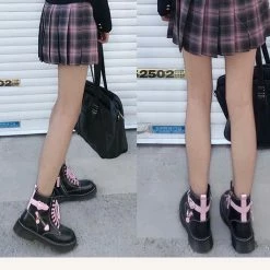 EverythingCuteClub Love Or Hate Leather Martin Boot Extra Fleece Accessories 11 EverythingCuteClub Love Or Hate Leather Martin Boot Extra Fleece Accessories