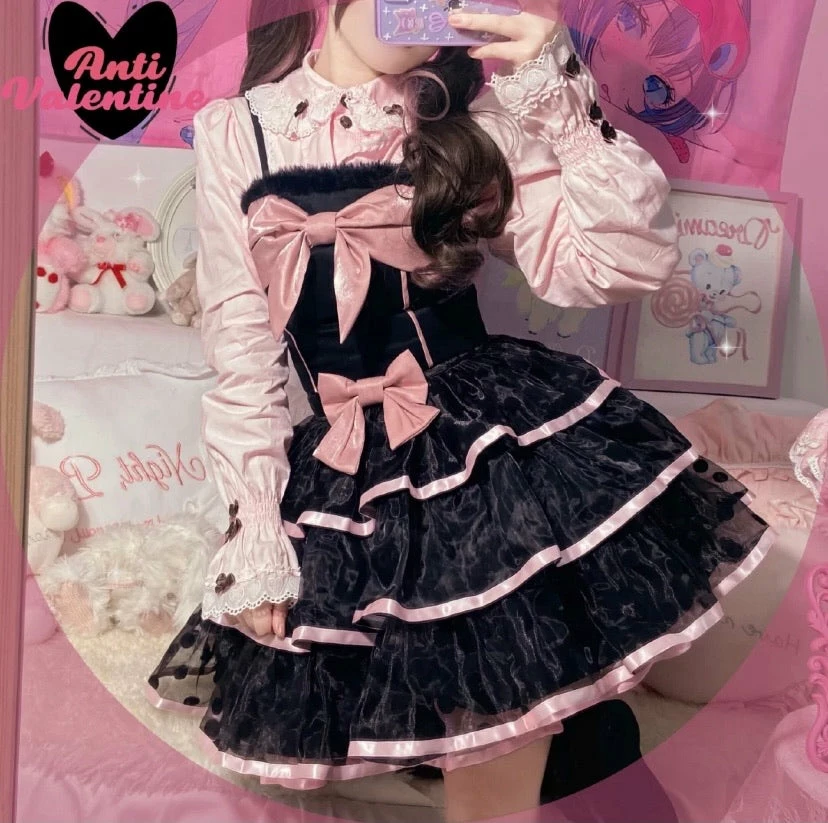 EverythingCuteClub Pre-order Be Your Sweet Kitty (top/ Skirt) Lolita Dress 11 EverythingCuteClub Pre-order Be Your Sweet Kitty (top/ Skirt) Lolita Dress