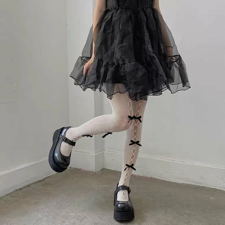 EverythingCuteClub Lingerie + Panties + Sleepwear + Socks White Pantyhose With Black Bowknot Buy 2 Get 1 Free 5 EverythingCuteClub Lingerie + Panties + Sleepwear + Socks White Pantyhose With Black Bowknot Buy 2 Get 1 Free