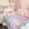 EverythingCuteClub Rabbit Strawberry Girly Room Bedding Set Cotton Bed Linen Bed Linen / Bedding Sets