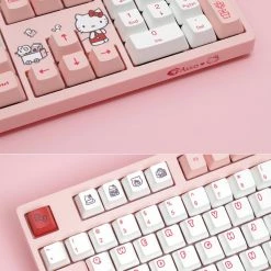 EverythingCuteClub Sanrio Hellokitty Akko Mechanical Keyboard Keyboard+Headphones +Mouses