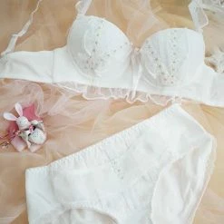 EverythingCuteClub Japan Daisy Lace Bralette Set