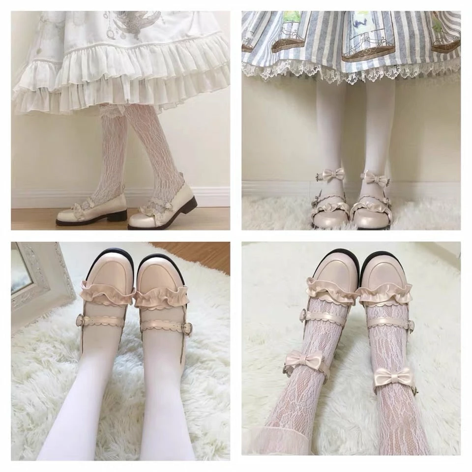 EverythingCuteClub Meiruru Leather Shoes Low Heel Sheep Puff Accessories 10 EverythingCuteClub Meiruru Leather Shoes Low Heel Sheep Puff Accessories