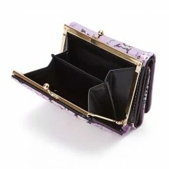 EverythingCuteClub Kuromi Style Black Purple Ribbon Wallet