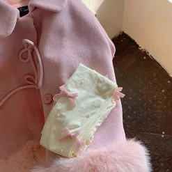 EverythingCuteClub 300D Girly Pink Bowknot Pearl Stocking Socks Lingerie + Panties + Sleepwear + Socks