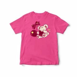 EverythingCuteClub BP Cherry Bear Crop Top / Oversized T-shirt