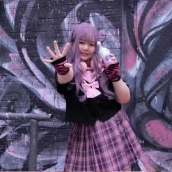 EverythingCuteClub Plus Size More Kawaii Black Pink Purple Seifuku Top Navel Uniform Style