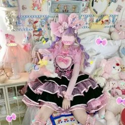 EverythingCuteClub, Creamycuteipie Dress + Rompers Sweet Rabbit Peach Bunny Lolita Dress