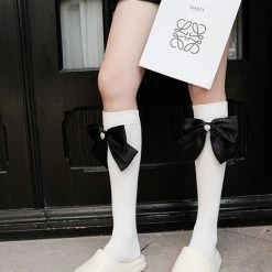 EverythingCuteClub Big Ribbon Calf Socks Buy 2 Get 1 Free Lingerie + Panties + Sleepwear + Socks