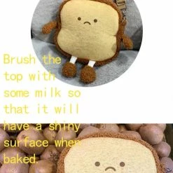 EverythingCuteClub Emotion Toast Bag Happy/sad Face Accessories