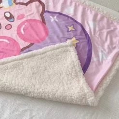 EverythingCuteClub Room Decor Kirby Fleece Blanket Couch Blanket / Throws