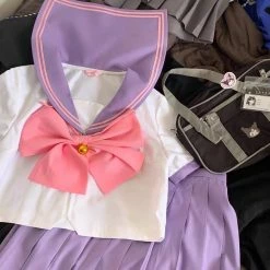 EverythingCuteClub Anime Color Scheme Seifuku Jk One Set