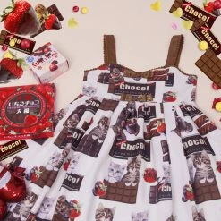 EverythingCuteClub Choco Chocolate Cat Jsk Lolita Dress
