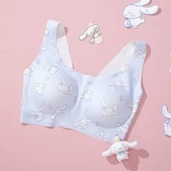 EverythingCuteClub Lingerie + Panties + Sleepwear + Socks Cinnamoroll Bralette Soft Blue Girly
