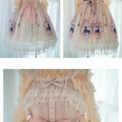 EverythingCuteClub Nara Deer Lolita JSK Dress (no Sleeves) Plus Kawaii Plus Size 23 EverythingCuteClub Nara Deer Lolita JSK Dress (no Sleeves) Plus Kawaii Plus Size