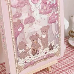 EverythingCuteClub, Fairylady Room Decor Girly Bear Forest Design Document Organizer Binder A4 Size 30 Pages 11 EverythingCuteClub, Fairylady Room Decor Girly Bear Forest Design Document Organizer Binder A4 Size 30 Pages